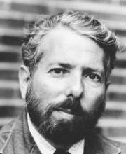 A black and white photograph of Stanley Milgram.